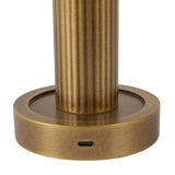 Vintage Brass/Glossy Glass 5inch Vienna Table Lamp by Alora Lighting Details