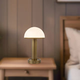 Vintage Brass/Glossy Glass 5inch Vienna Table Lamp by Alora Lighting