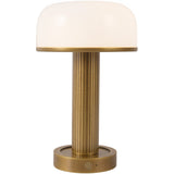 Vintage Brass/Glossy Glass 6inch Vienna Table Lamp by Alora Lighting