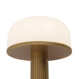 Vintage Brass/Glossy Glass 6inch Vienna Table Lamp by Alora Lighting Details