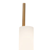 Vintage Brass/Travertine Wick Wall Sconce by Kuzco Lighting Details