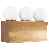 Vintage Brass 12inch Sinclair Wall/Vanity Light by Alora Lighting