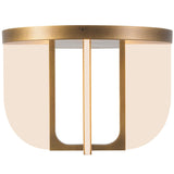 Vintage Brass 16inch Anders Semi-Flush Mount by Alora Lighting