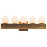 Vintage Brass 21inch Sinclair Wall/Vanity Light by Alora Lighting