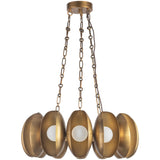 Vintage Brass 25inch Cortez Chandelier by Alora Lighting