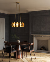 Vintage Brass 25inch Cortez Chandelier by Alora Lighting