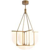 Vintage Brass 29inch Anders Chandelier by Alora Lighting