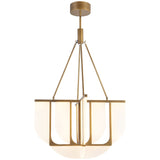 Vintage Brass 29inch Anders Chandelier by Alora Lighting
