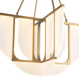 Vintage Brass 29inch Anders Chandelier by Alora Lighting Details