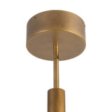 Vintage Brass 29inch Anders Chandelier by Alora Lighting Details