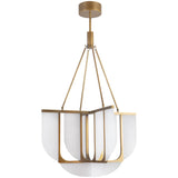 Vintage Brass 29inch Anders Chandelier by Alora Lighting