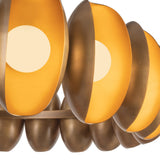 Vintage Brass 37inch Cortez Chandelier by Alora Lighting Details