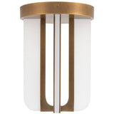 Vintage Brass 8inch Anders Semi-Flush Mount by Alora Lighting