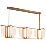Vintage Brass Anders Linear Pendant by Alora Lighting