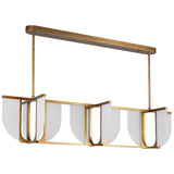 Vintage Brass Anders Linear Pendant by Alora Lighting