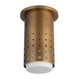 Vintage Brass Astoria Semi-Flush Mount by Kuzco