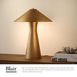 Vintage Brass Blair Table Lamp by Alora Lighting