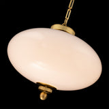 Vintage Brass Glossey Pendant Light by Modern Forms in Zoomed View
