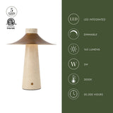 Vintage Brass Hagen Table Lamp by Alora Lighting Light Source
