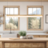 Vintage Brass Nio Linear Pendant by Kuzco Lighting