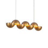 Vintage Brass Void Linear Pendant by Kuzco Lighting