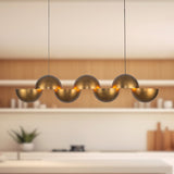 Vintage Brass Void Linear Pendant by Kuzco Lighting