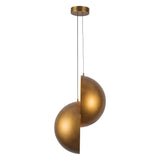 Vintage Brass Void Pendant by Kuzco Lighting