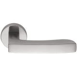 Viola Door Lever in Satin Chrome by Colombo Design