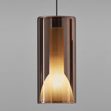 Mirroring Violet Lit Pendant by Penta