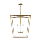 Viota Lantern Pendant — 25", Casted Gild