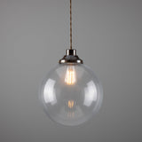 Virginia Globe Pendant - Antique Brass