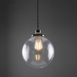 Virginia Globe Pendant - Antique Silver