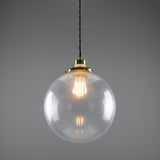 Virginia Globe Pendant - Polished Brass