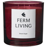 Vitto Scented Candle Dark Grape Large By Ferm Living - Front View