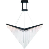 Vivien LED Chandelier Medium Black By Eurofase