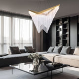 Vivien LED Chandelier Medium Gold By Eurofase Lifestyle View