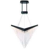 Vivien LED Chandelier Small Black By Eurofase