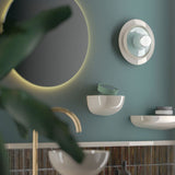 Voila Wall Sconce Sand Grey Cream By Ferroluce - Lifestyle View
