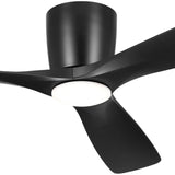 Volos 54” Ceiling Fan Satin Black By Kichler - Detailed View