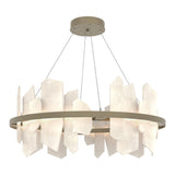 Volterra Circular Chandelier - Soft Gold