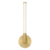 Volterra LED Wall Light Brushed Gold By Lib And Co