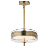 Voto LED Pendant Natural Aged Brass By ET2