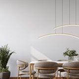 W1PD48 CC 48 Sway Pendant Gold By DALS Lifstyle View