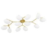 Wagner Semi Flush - 12-Light - Aged Brass by Hudson Valley