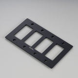 Wall Plate Metal Black 4G By Buster And Punch
