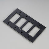 Wall Plate Metal Black 4G By Buster And Punch