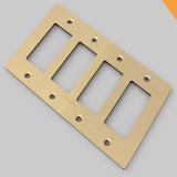 Wall Plate Metal Brass 4G By Buster And Punch