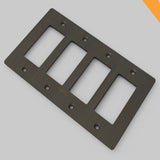 Wall Plate Metal Smoked Bronze 4G By Buster And Punch