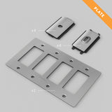 Wall Plate Metal Steel 4G By Buster And Punch