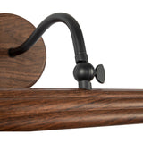 Walnut 24inch Dottie Wall/Picture Light by Alora Lighting Details